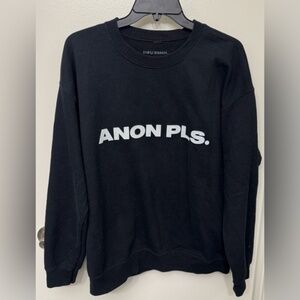 Deux Moi Black Graphic Sweatshirt | Pop Culture Pullover